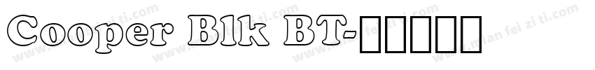 Cooper Blk BT字体转换